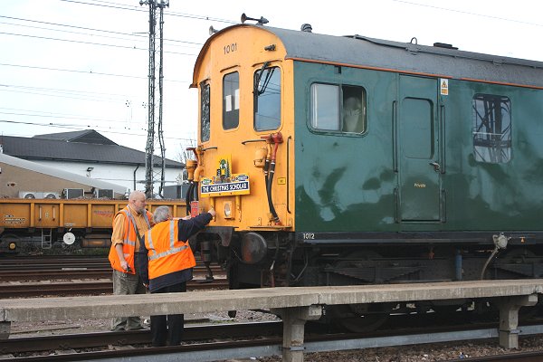 Headboard being changed between ends at Cambridge